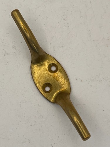 Solid brass cleat hook - solid,