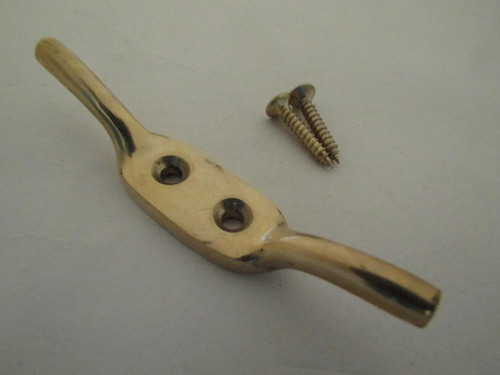 Solid brass cleat hook - solid,