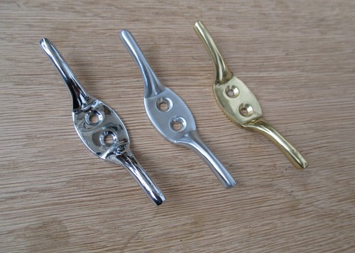 Solid brass cleat hook - 1,