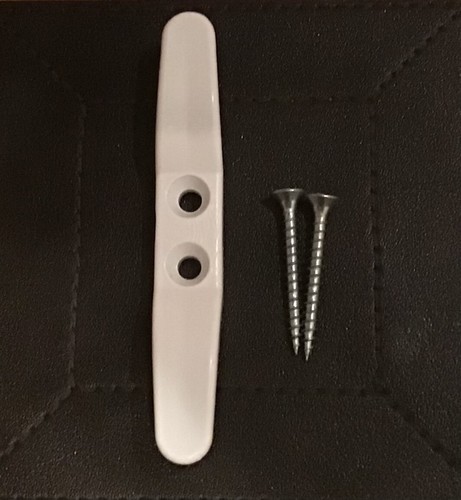 White cleat tie - white, for