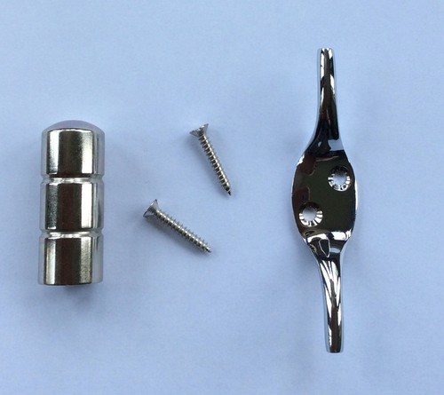 Chrome barrel cord weight - barrel, &