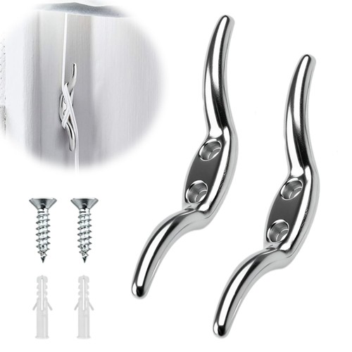 Blind cord cleat hooks - cord, metal