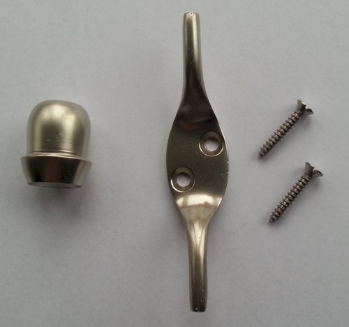 Matt nickel acorn cord pull - nickel,